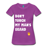 Don't Touch My Man's Beard T-Shirt - light purple