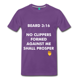 BEARD 3:16 SHIRT - purple