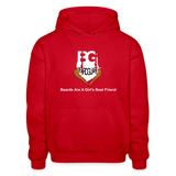 Beards Are A Girl's Best Friend Hoodie - red