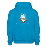 Beards Are A Girl's Best Friend Hoodie - turquoise