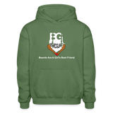 Beards Are A Girl's Best Friend Hoodie - military green
